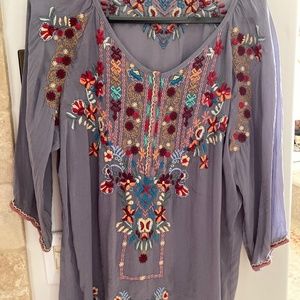 Johnny Was  Dolora tunic top